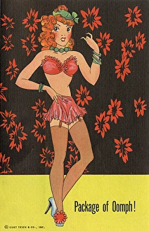 Allure Gallery: A pin-up beauty providing a Package of Oomph