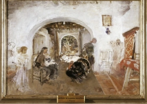 Ignacio Collection: PINAZO CAMARLENCH, Ignacio (1849-1916). Interior