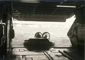 Vosper Prints: A Pindair Skima 3 running up bow loading ramp
