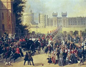 Xeb25 Prints: PINGRET, Edouard (1788-1875). Arrival of king Louis-Philippe