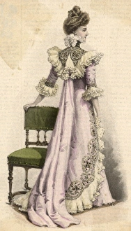 Accordian Gallery: Pink Teagown 1899