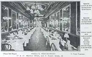 Rupert Prints: Pinolis Restaurant, London