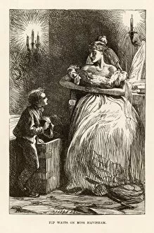 Dickens Collection: Pip & Miss Havisham