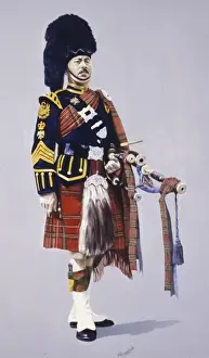 Sporran Prints: Pipe Major - Royal Scots Dragoon Guards