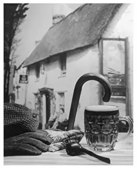 Pipe, Pint of Beer, Cane