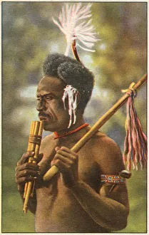Pipe Player of the Solomon Islands