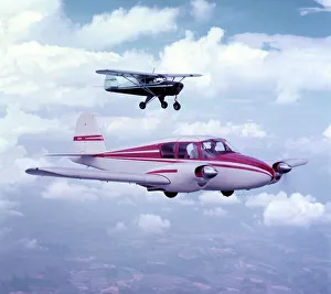 Apache Prints: Piper PA-23 Apache N23P with a Piper PA-22 Tri-Pacer