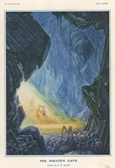 Daring Prints: The Pirates Cave. By A. E. Bestall