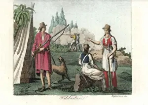 Ferrrario Prints: Pirates of the West Indies, armed with musket