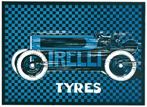 Checkered Prints: Pirelli Tyres Poster