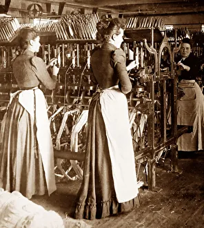 Winding Collection: A Pirn Winding Machine, linen production, Victorian period