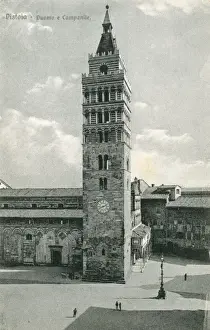 Pistoia Prints: Pistoia, Italy - Cathedral and Belltower