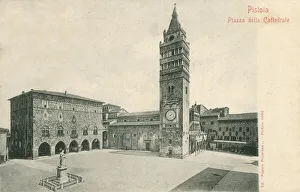 Images Dated 16th June 2020: Pistoia, Italy - Piazza del Duomo