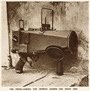 Provide Gallery: A pistol-camera of the type used by German airmen during the First World War to provide