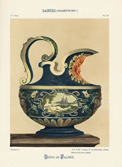 Pitcher Collection: Pitcher by Bernard Palissy, potter from Saintes