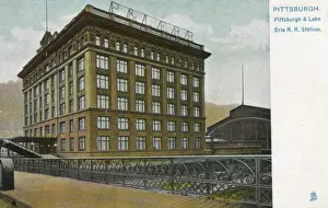 Erie Prints: Pittsburgh and Lake Erie Railroad Station - Pittsburgh, USA