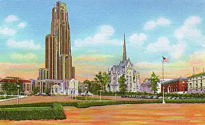 Pennsylvania Prints: Pittsburgh, Pennsylvania, USA - Cathedral of Learning