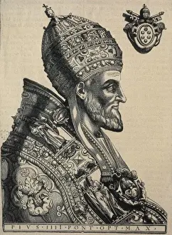 Medicis Prints: PIUS IV (1499-1565). Pope (1559-1565) related