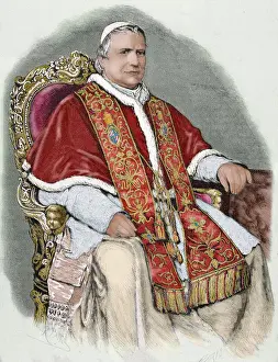 Pope Prints: Pius IX (1792-1878). Italian pope