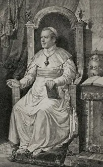 Ecumenical Prints: Pius IX (1792-1878). Italian pope (1846-1878)