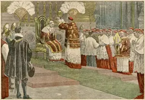 Enthroned Prints: Pius XI Enthroned