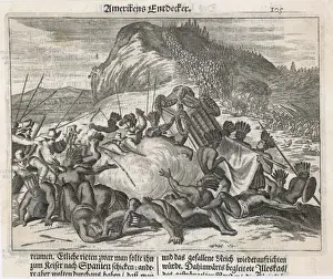 1532 Prints: Pizarro Seizes Atahualpa