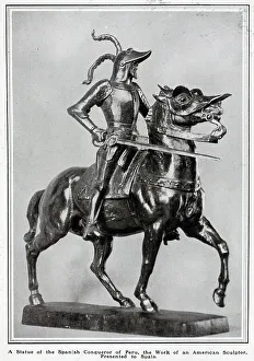 Alba Prints: Pizarro statue in Trujilo