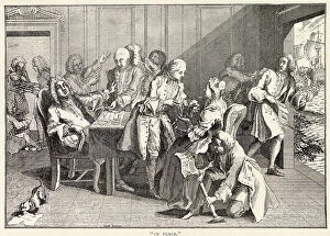 Nest Collection: IN PLACE 1738 satire on the prime minister, Sir Robert Walpole, for feathering his own nest