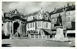 Bains Prints: Place d'Armes - Salins-les-Bains (Salins), Eastern France
