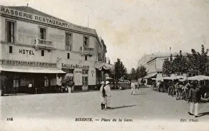 Gare Prints: Place de la Gare - Bizerte, Tunisia, North Africa