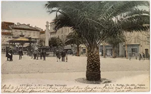 Nationale Prints: Place Nationale, Antibes, Alpes Maritimes, South of France Date: circa 1905