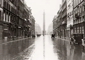 Place Vendome in the rain, Paris, c. 1930
