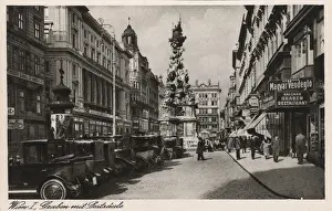 1679 Prints: Plague Column in Graben, Vienna, Austria