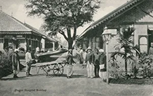 Images Dated 17th February 2020: Plague Hospital, Bombay (Mumbai), India Date: circa 1908