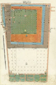 Saudi Prints: Plan of the Al-Masjid Al-Nabawi Mosque, Medina