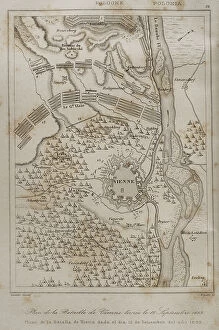 Images Dated 24th March 2020: Plan of the Battle of Vienna, 12 September 1683