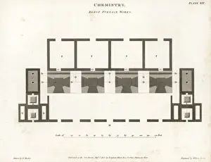 Blast Prints: Plan of a blast furnace works, early 19th century
