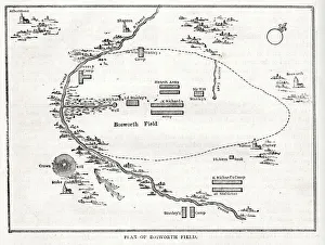 Plan of Bosworth Field, Battle of Bosworth, near Leicester, 22 August 1485 Plan of Bosworth Field, Battle of Bosworth, near Leicester, 22 August 1485