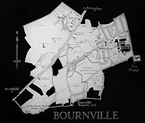 Bournville Prints: Plan of Bournville village