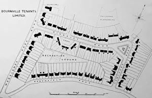 Plan of Bournville village