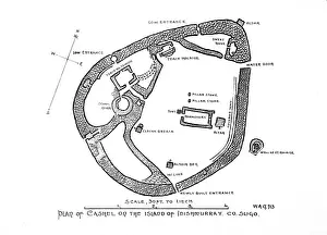 Cashel Prints: Plan of the Cashel on the Island of Inishmurray, Co. Sligo