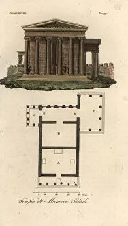 Ionic Collection: Plan and elevation of the Erechtheion, Athens