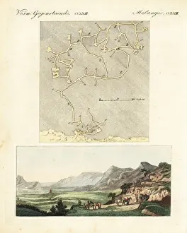 Underground Prints: Plan and entrance to the Labyrinth caves of Crete