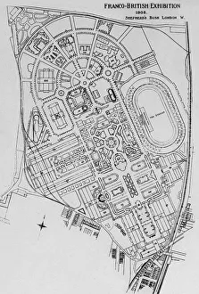 Expo Prints: Plan of the Franco-British Exhibition at White