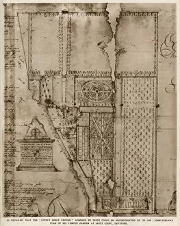 1653 Collection: Plan of John Evelyns garden