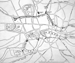 Kensington Prints: Plan of the Metropolitan Railway