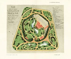 Plan for a new botanical garden for the centre