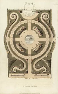 Stable Collection: Plan of a small formal garden for a stately home, 1821
