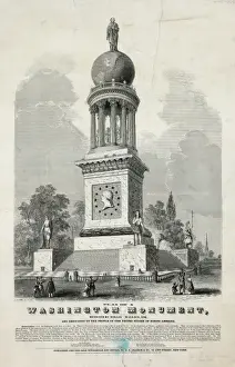 Plan of a Washington monument, designed by William Wallace