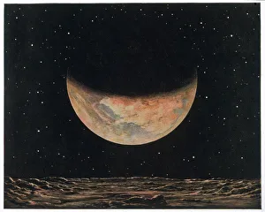 Close Collection: Planet Mars seen from one of its moons